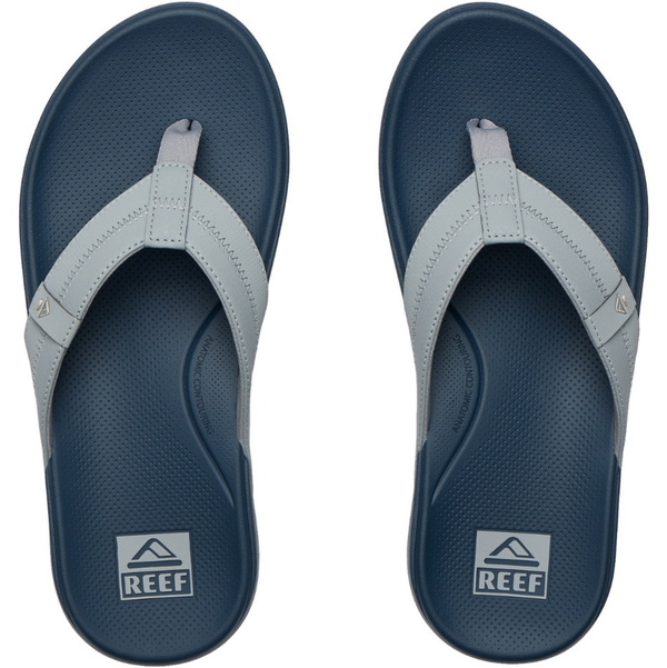 2026 Reef Mens Cushion Phantom 2.0 Flip Flops CJ9053 - Grey / Navy